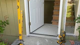 Jeld Wen Front Door Installation  Really crappy products and craftsmanship PART 1 [upl. by Nyram877]