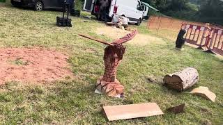 A fabulous range of wooden sculpture at Caerleon festival 2024 [upl. by Bahner]